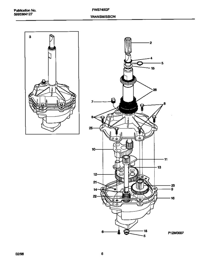 Diagram for FWS745GFT0