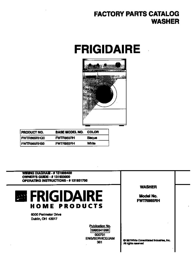 Diagram for FWTR865RHQ0