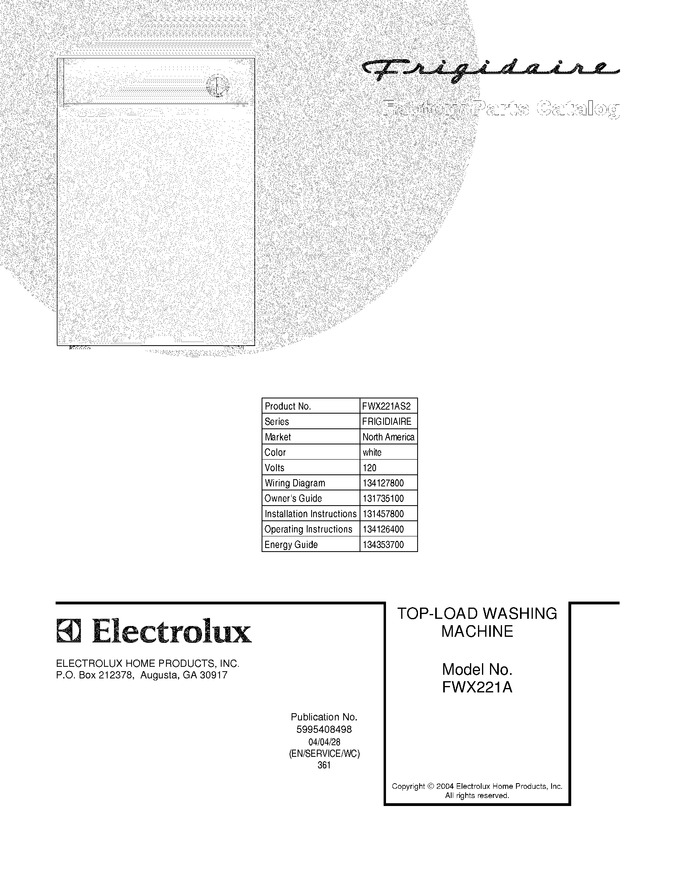Diagram for FWX221AS2