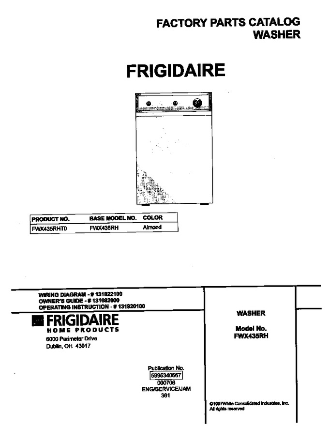 Diagram for FWX435RHT0