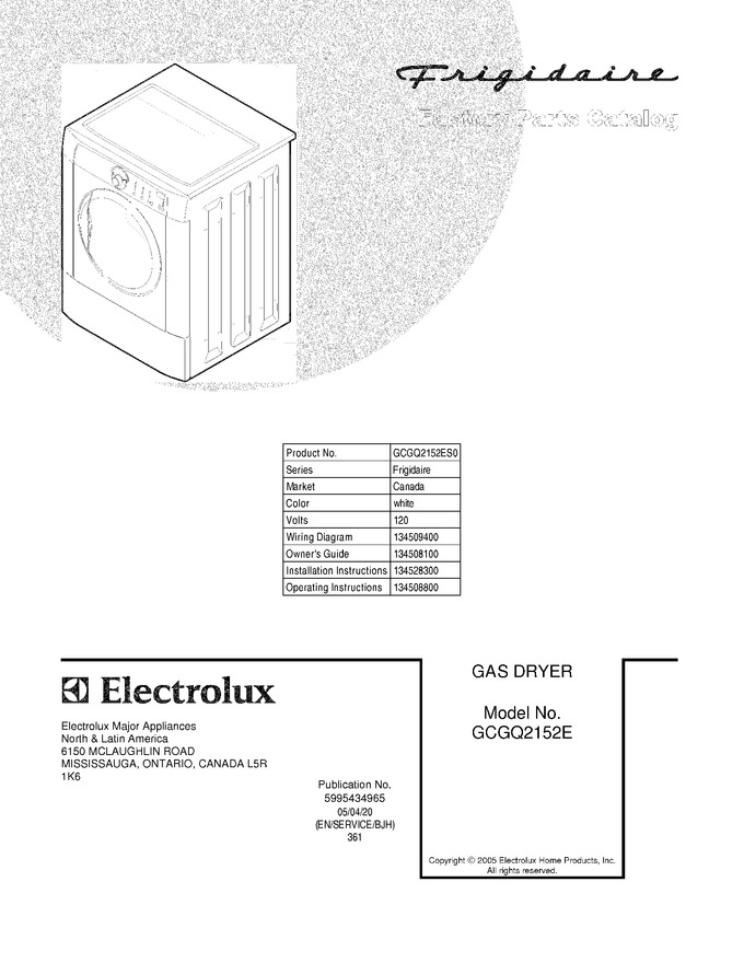 Diagram for GCGQ2152ES0
