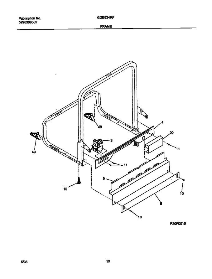 Diagram for GDB634RFS1