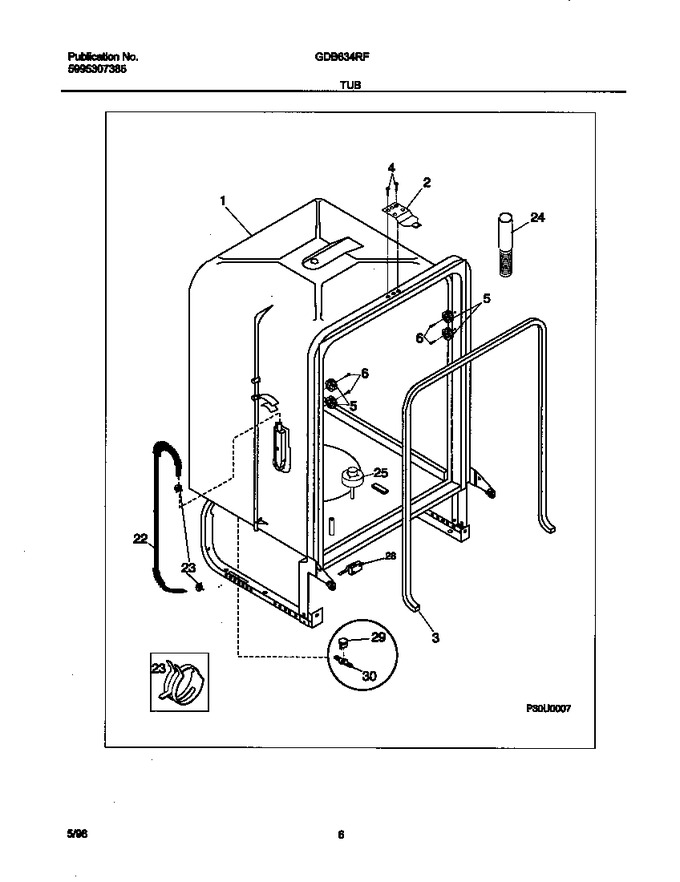 Diagram for GDB634RFR2