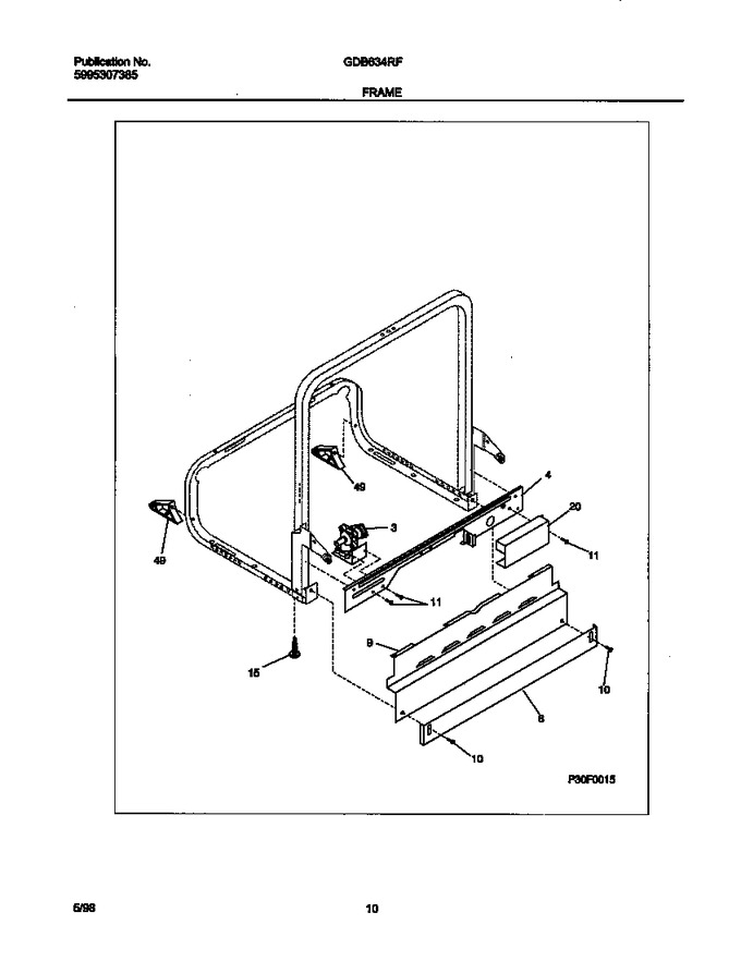 Diagram for GDB634RFR2