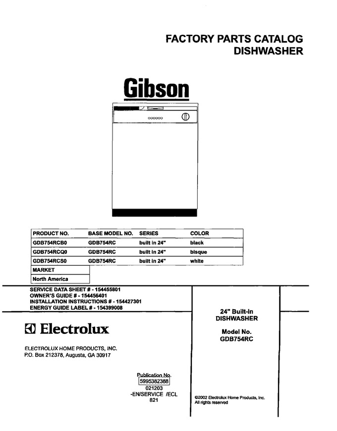 Diagram for GDB754RCB0
