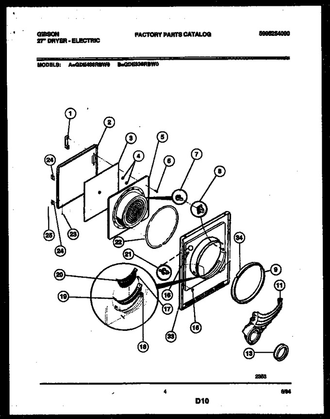 Diagram for GDE336RBW0