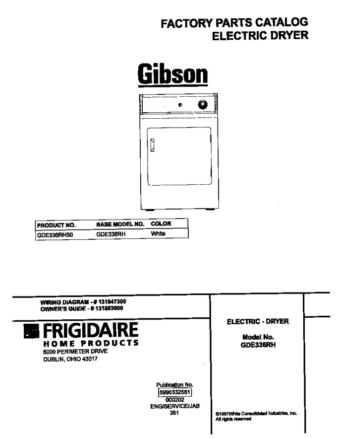 Diagram for GDE336RHS0