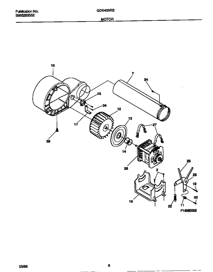 Diagram for GDE436RBW2