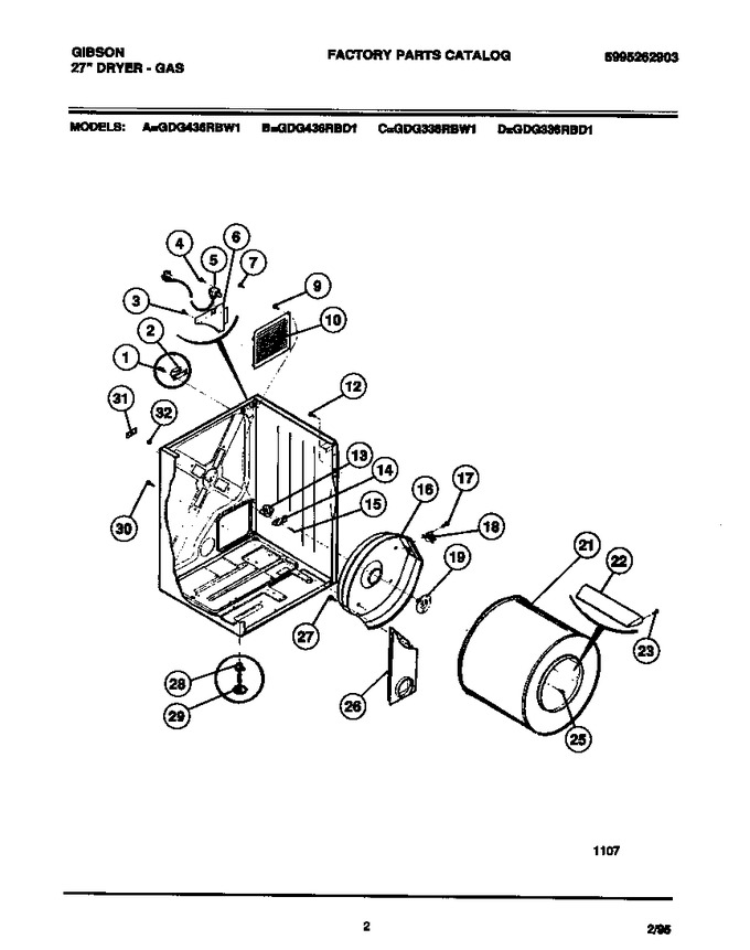 Diagram for GDG336RBW1