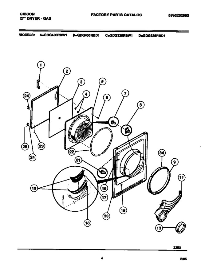 Diagram for GDG336RBW1