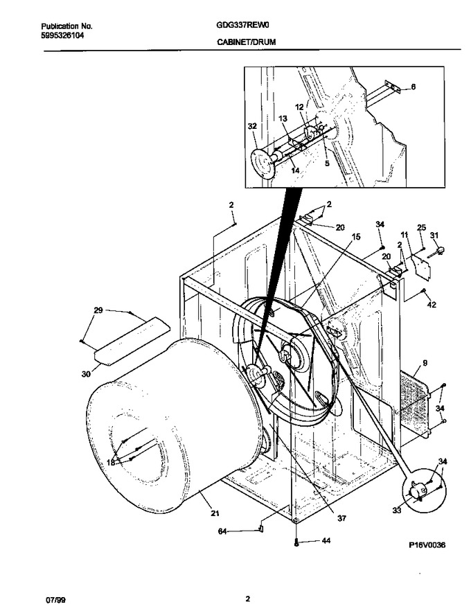 Diagram for GDG337REW0