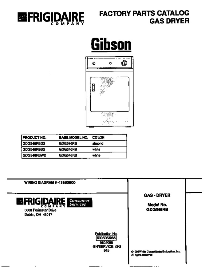 Diagram for GDG546RBS2