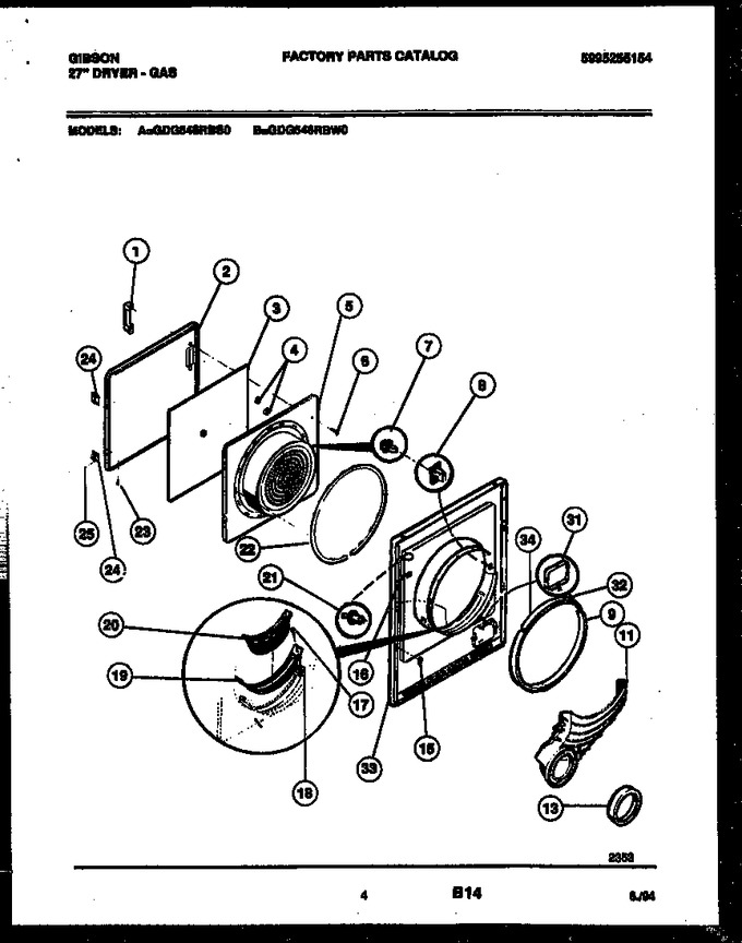 Diagram for GDG546RBW0
