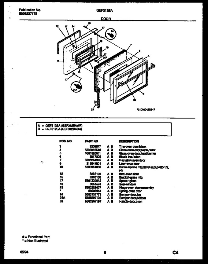 Diagram for GEF312BADA