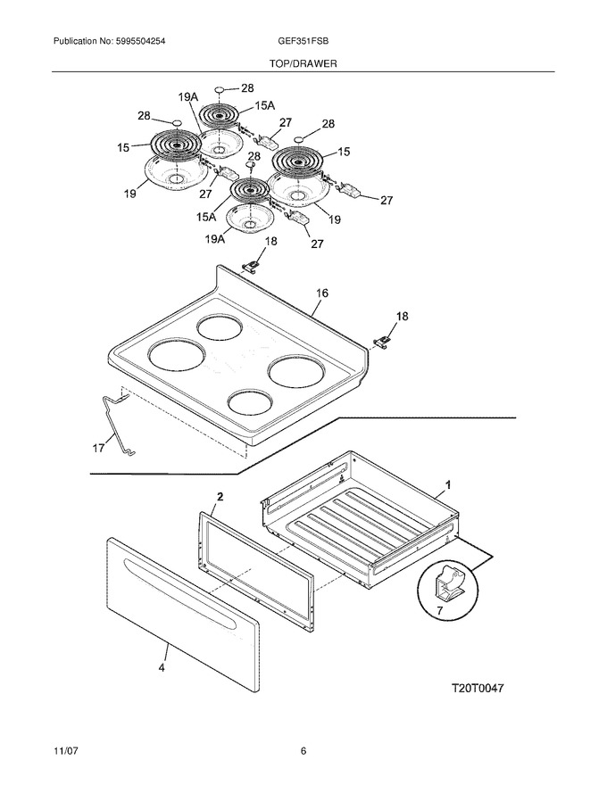Diagram for GEF351FSB