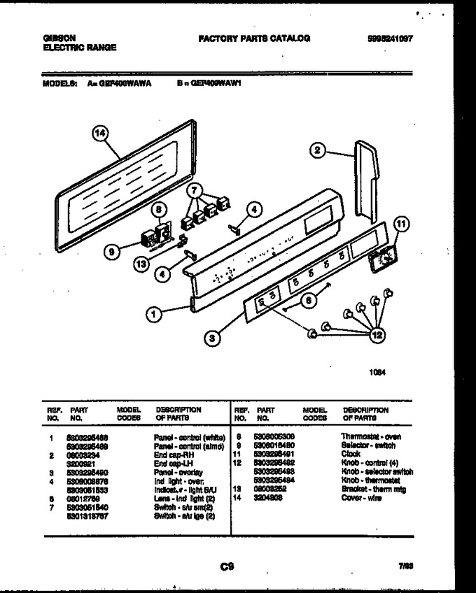 Diagram for GEF400WAWA
