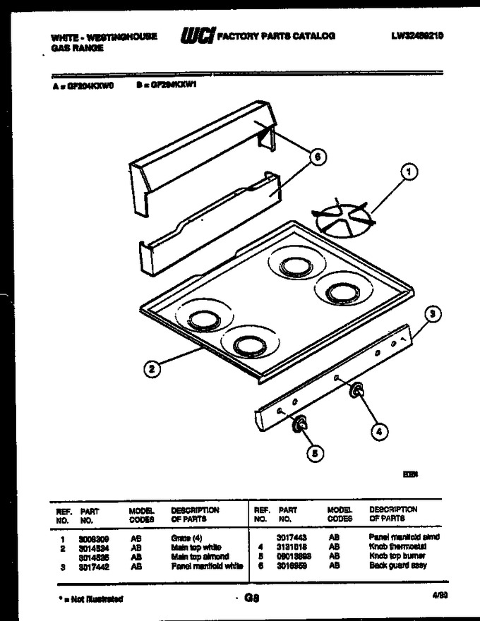 Diagram for GF204KXW1