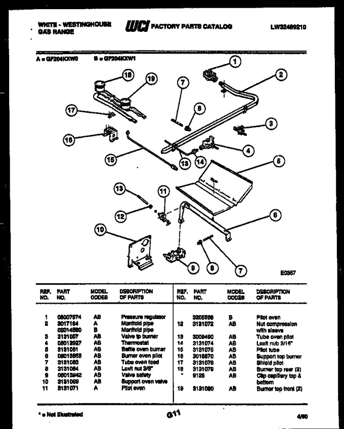 Diagram for GF204KXD1