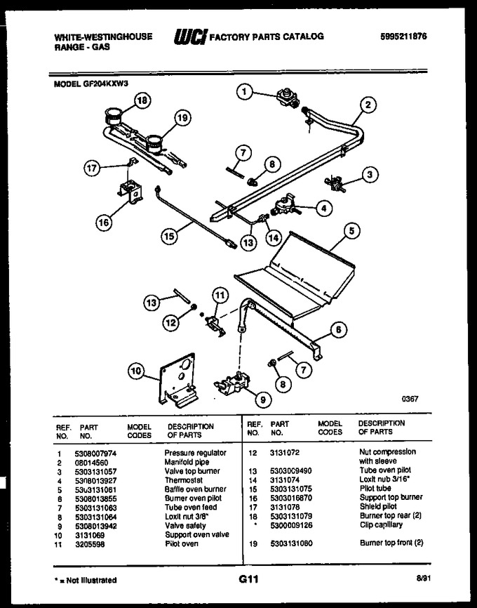 Diagram for GF204KXW3