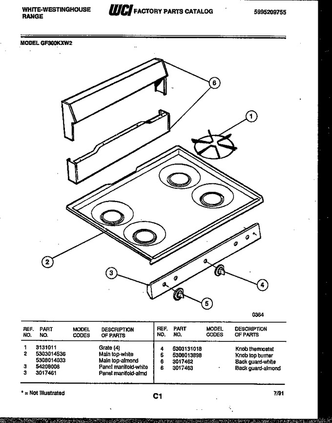 Diagram for GF300KXW2