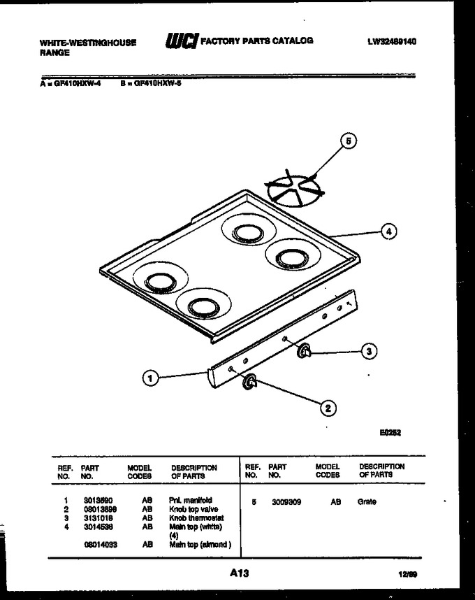 Diagram for GF410HXD5