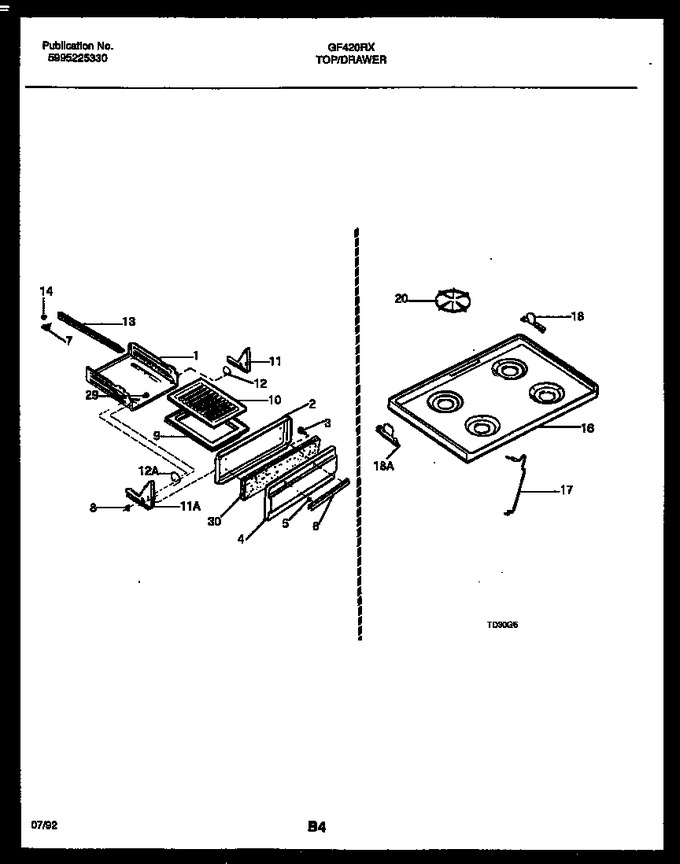 Diagram for GF420RXW1