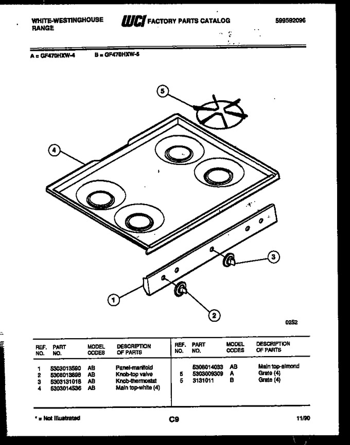 Diagram for GF470HXD4