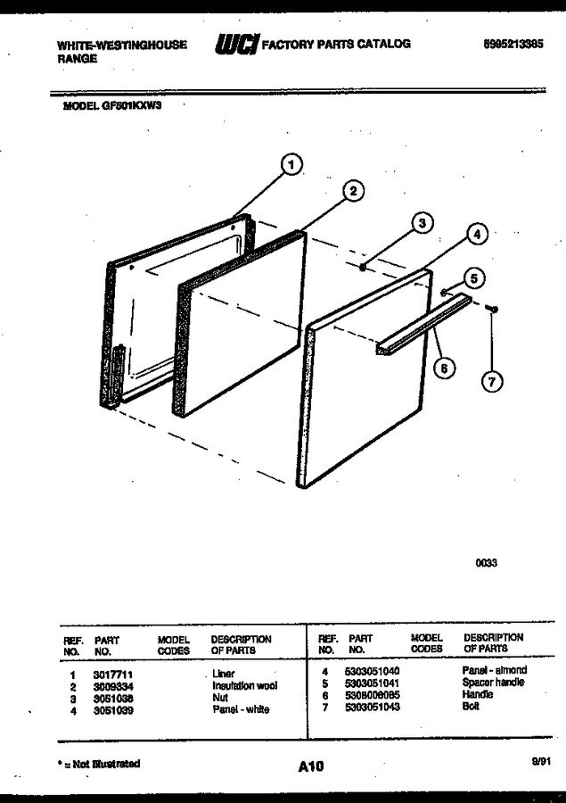 Diagram for GF501KXD3