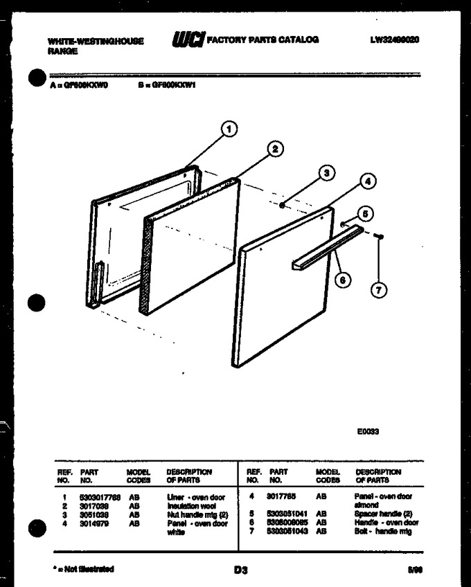 Diagram for GF600KXW1