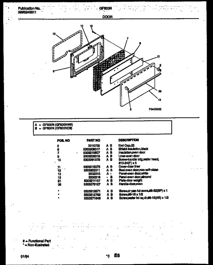 Diagram for GF600ND9