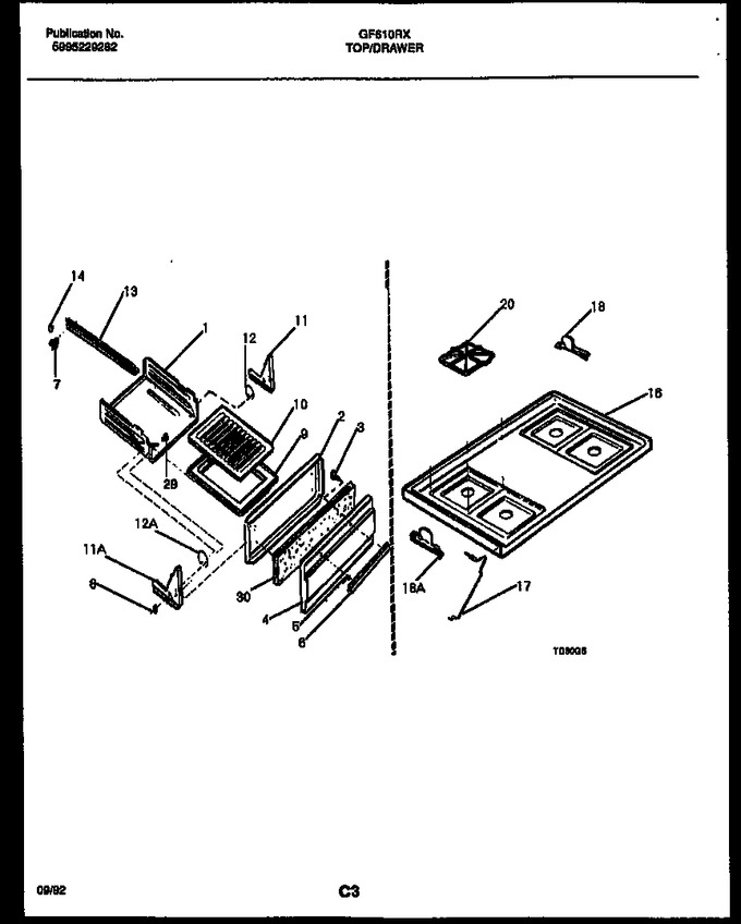 Diagram for GF610RXW1