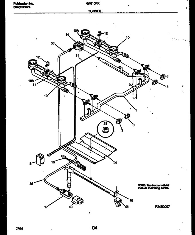 Diagram for GF610RXD3