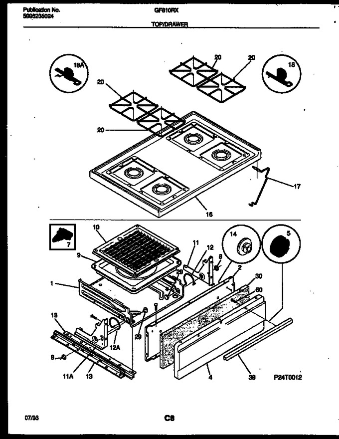 Diagram for GF610RXD3
