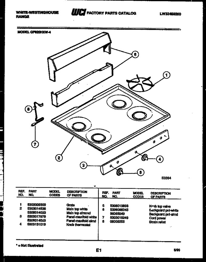 Diagram for GF620HXD4