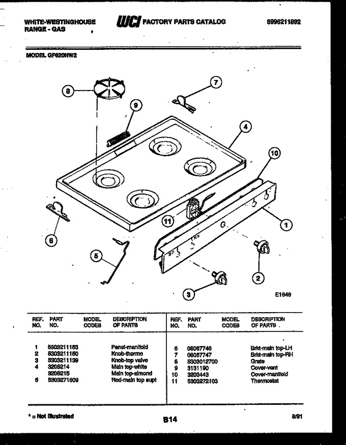 Diagram for GF620NW2