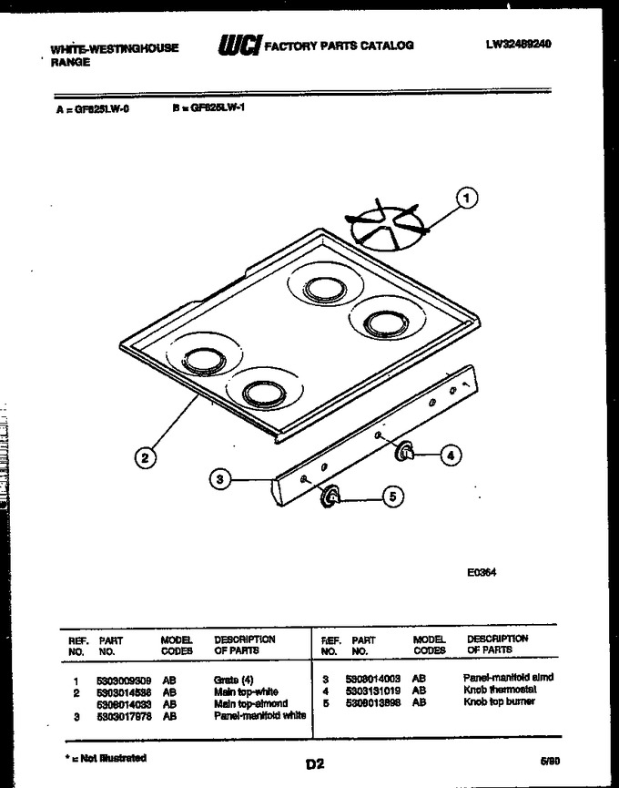 Diagram for GF625LD0