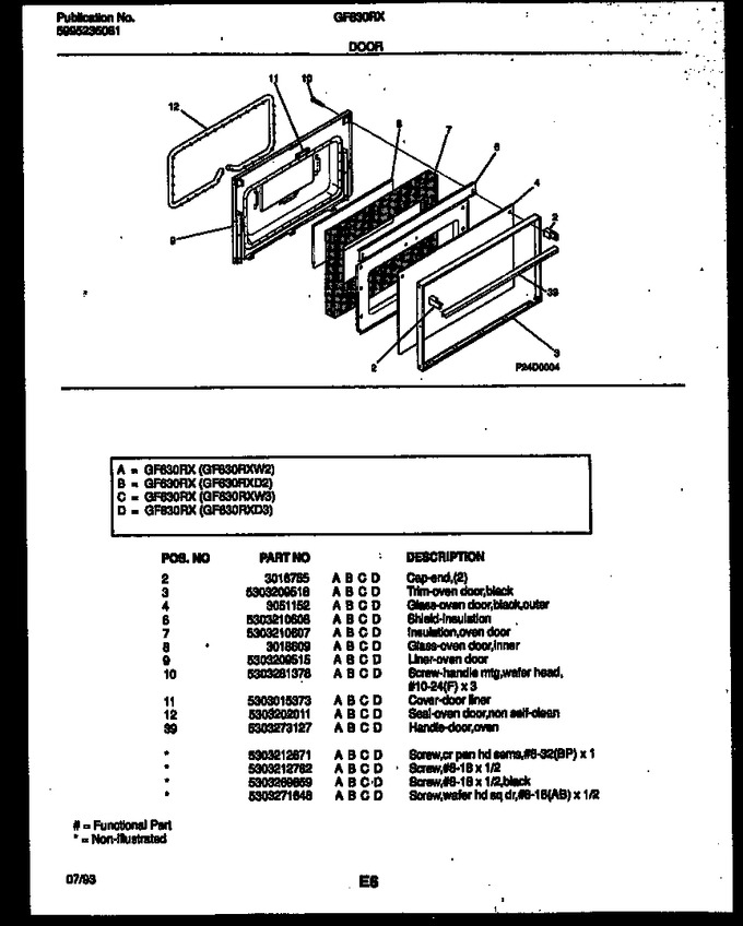 Diagram for GF630RXD2