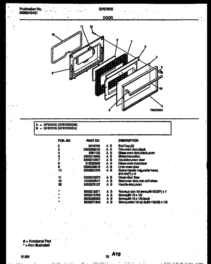 Diagram for GF670RXW4