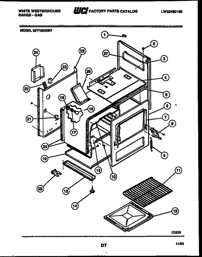 Diagram for GF710HXW7