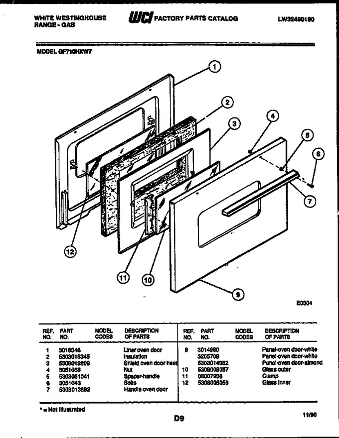 Diagram for GF710HXW7