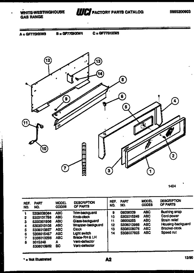 Diagram for GF770HXW3
