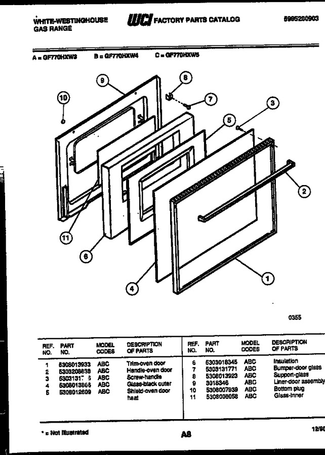 Diagram for GF770HXW3