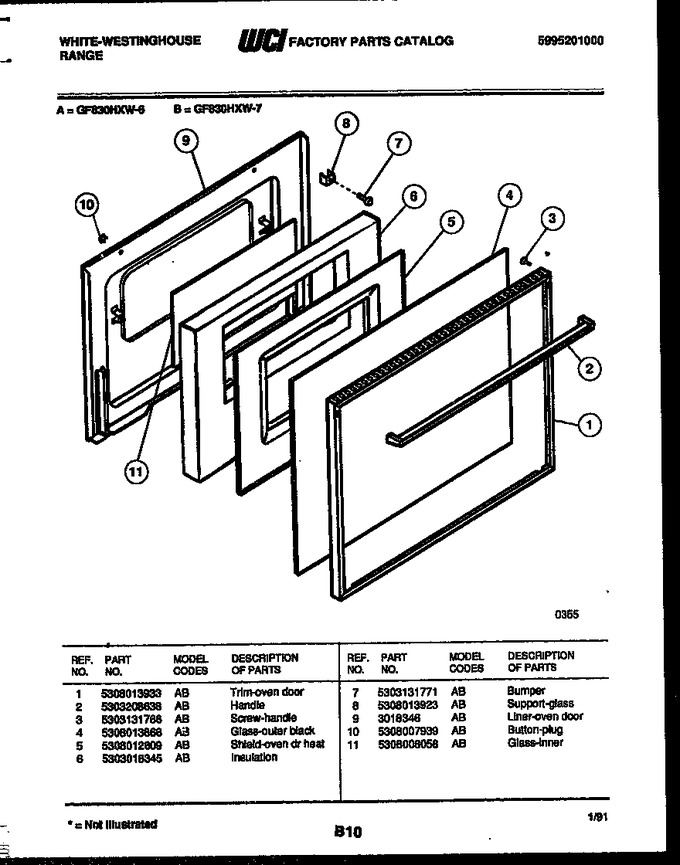 Diagram for GF830HXW7