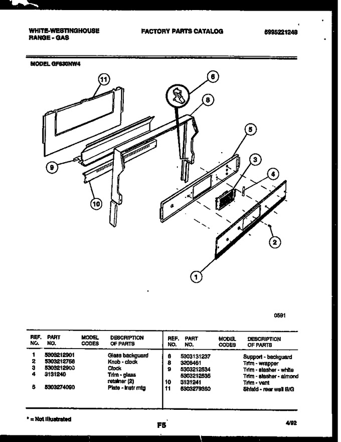 Diagram for GF830NW4