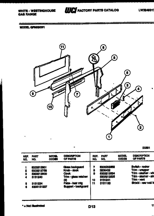 Diagram for GF860NW1