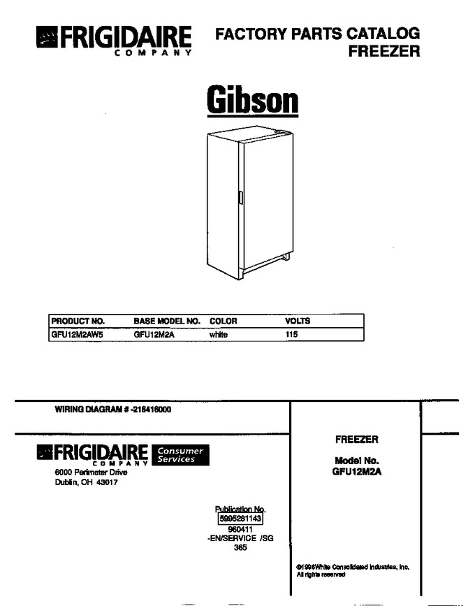 Diagram for GFU12M2AW5