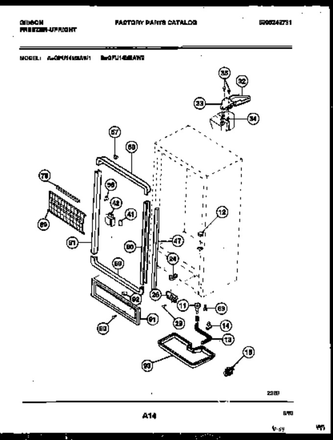 Diagram for GFU14M3AW1