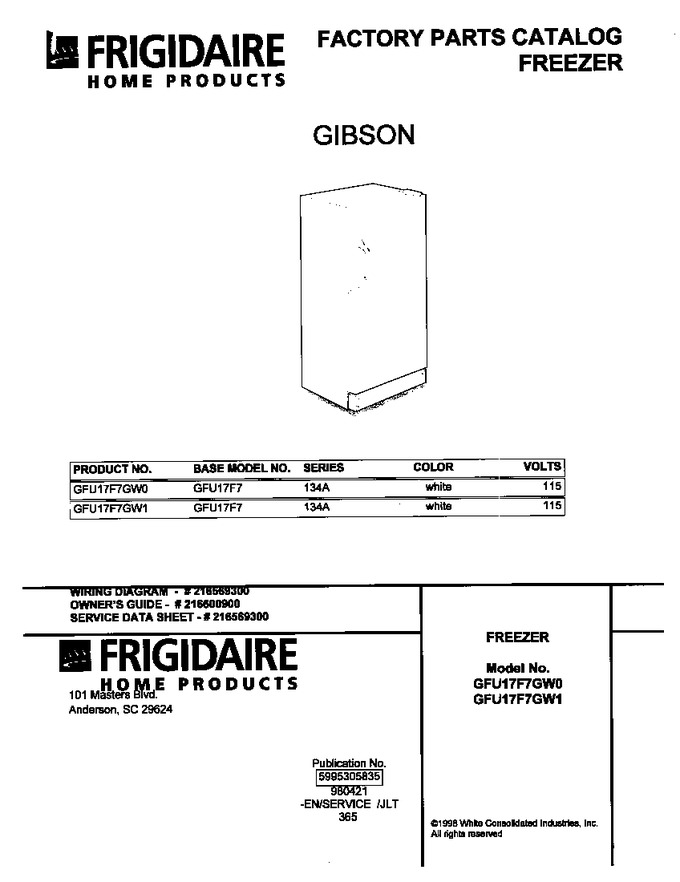 Diagram for GFU17F7GW0
