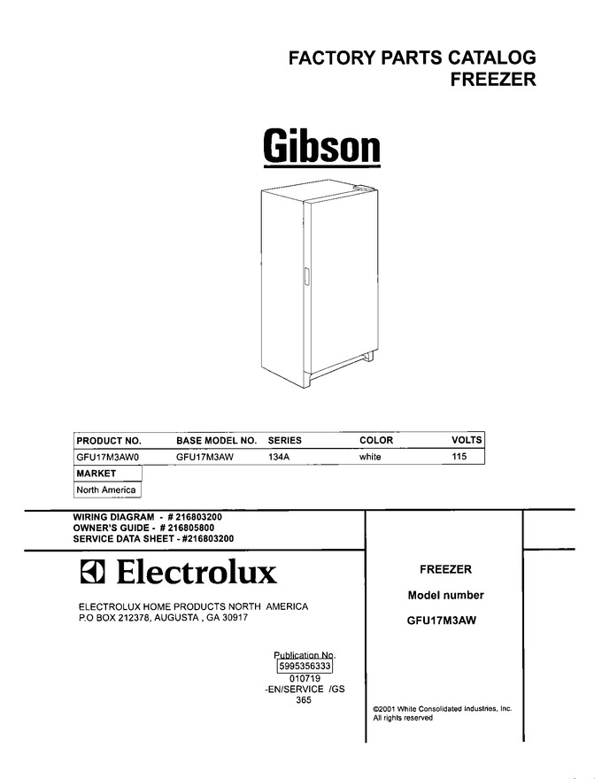 Diagram for GFU17M3AW0