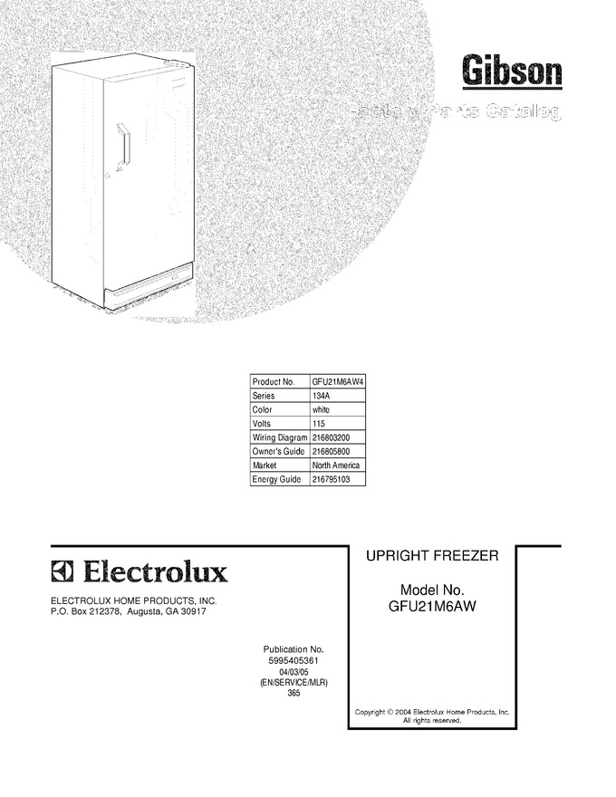 Diagram for GFU21M6AW4